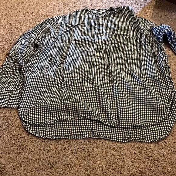 Madewell medium plaid blouse - Picture 1 of 6